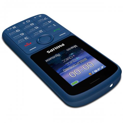 Сотовый телефон Philips Xenium E2101 Blue. Фото 3 в описании