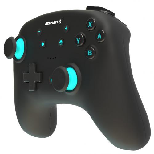 Геймпад Artplays NS65 для Nintendo Switch/PC Black-Turquoise ART30. Фото 1 в описании