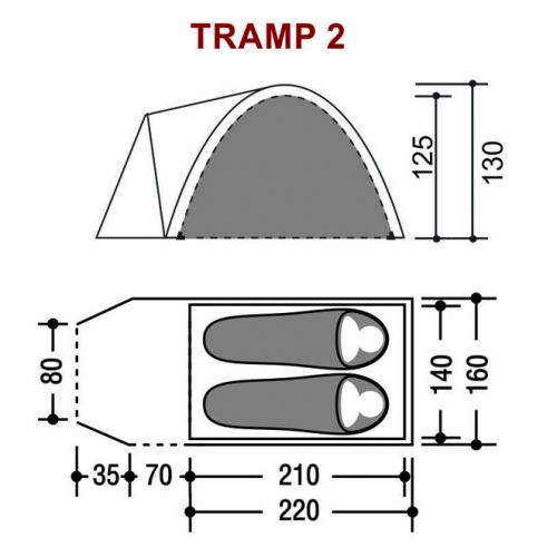Палатка Indiana Tramp 2. Фото 1 в описании