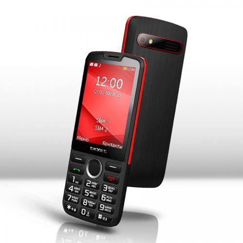 Сотовый телефон teXet TM-308 Black-Red. Фото 1 в описании