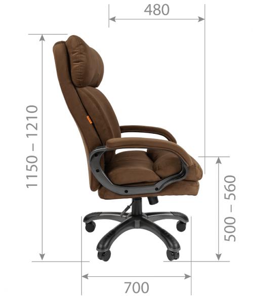 Компьютерное кресло Chairman Home 505 Т-14 Brown-Black 00-07127987. Фото 2 в описании