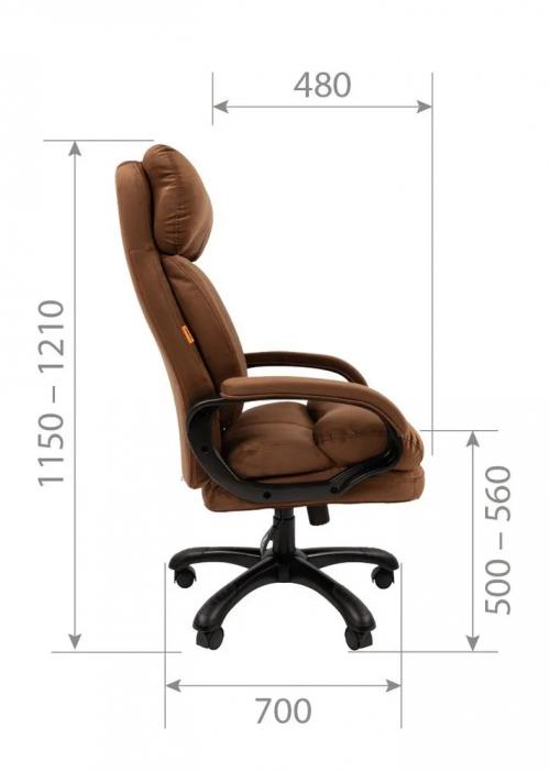Компьютерное кресло Chairman Home 505 Т-28 Corall-Black 00-07127988. Фото 4 в описании