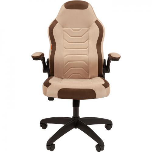 Компьютерное кресло Chairman Game 50 Т6/Т14 Beige-Brown 00-07115873. Фото 1 в описании