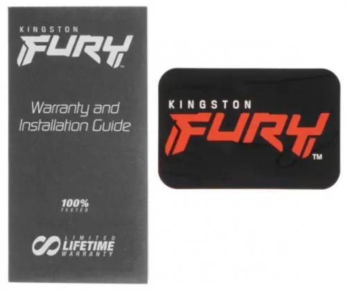 Модуль памяти Kingston Fury Beast Black DDR5 DIMM 6000MHz PC-48000 CL40 - 32Gb KF560C40BB-32. Фото 2 в описании
