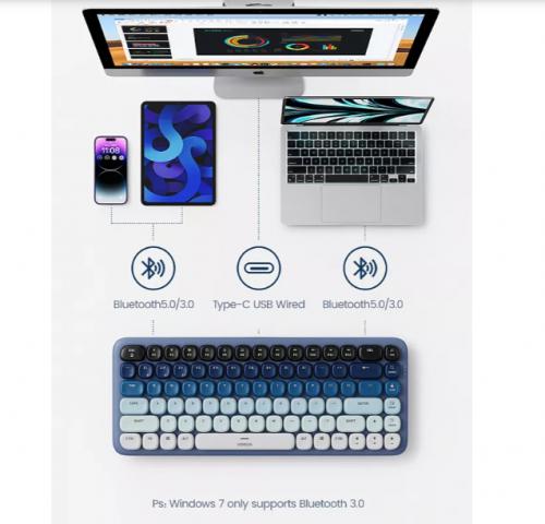 Клавиатура Ugreen KU101 Fun+ Mechanical Blue 15226. Фото 3 в описании