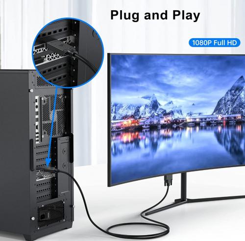 Аксессуар KS-is DisplayPort - DVI-D 1.8m KS-769B-2. Фото 4 в описании
