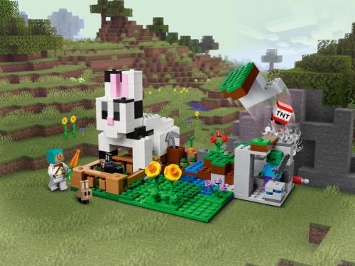 Конструктор Lego Minecraft Кроличье ранчо. 340 дет. 21181. Фото 1 в описании
