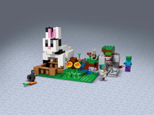 Конструктор Lego Minecraft Кроличье ранчо. 340 дет. 21181. Фото 2 в описании