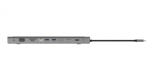 Хаб USB Belkin Multiport Adapter 11-in-1 3xUSB-A/HDMI/USB-C/PD/VGA/DisplayPort/SD/3.5mm Audio INC004btSGY. Фото 3 в описании