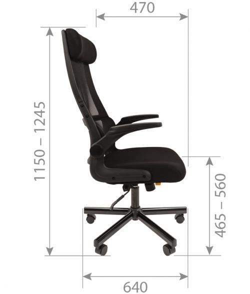 Компьютерное кресло Chairman 575 МЕТ TW Black 00-07124171. Фото 2 в описании