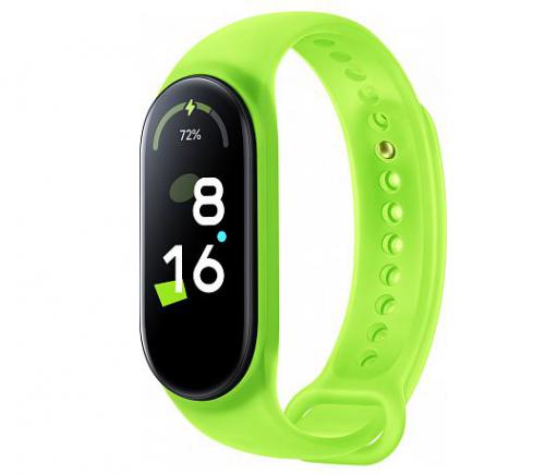 Aксессуар Ремешок для Xiaomi Smart Band 7 Strap Neon Green BHR6490GL. Фото 4 в описании