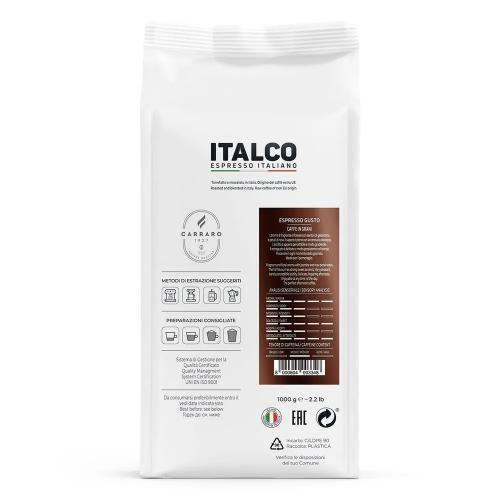 Кофе в зернах Italco Espresso Gusto 1kg. Фото 3 в описании