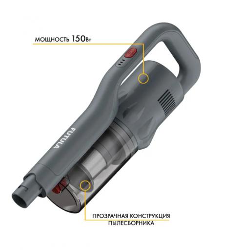 Пылесос Futula Cordless Vacuum Cleaner V6 Grey. Фото 5 в описании
